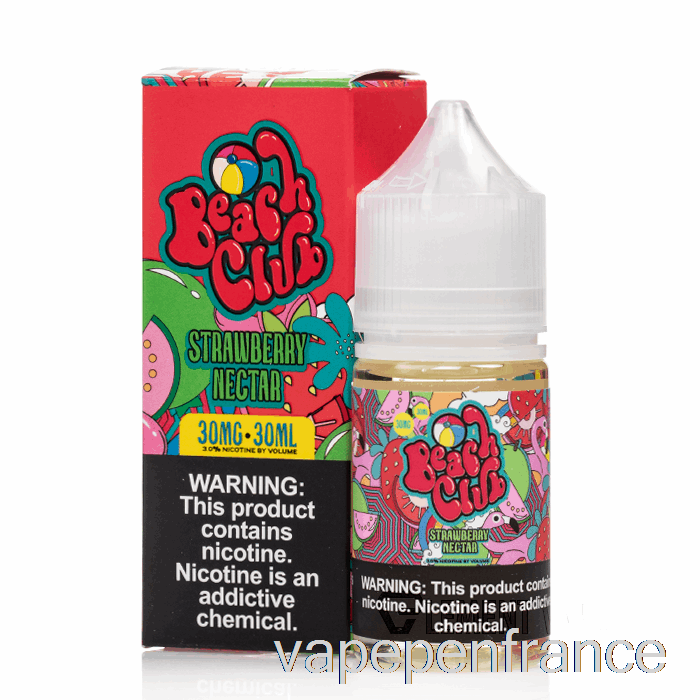 Nectar De Fraise - Sels Du Club De Plage - Stylo Vape 30 Ml 50 Mg